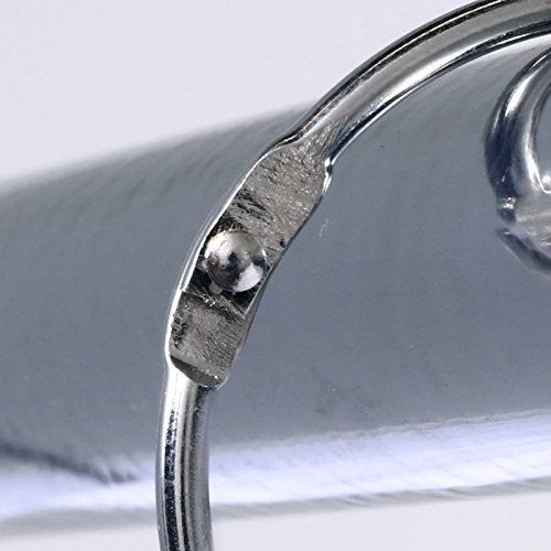SlipX Solutions Chrome Simple Slide Shower Curtain Rings Provide Effortless Gliding on Standard Shower Rods (Rust Resistant, Snap Closure, Set of 12) - Image 4